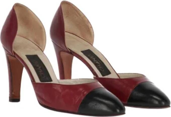 Chanel Vintage Pre-owned Leather sandals Red Dames