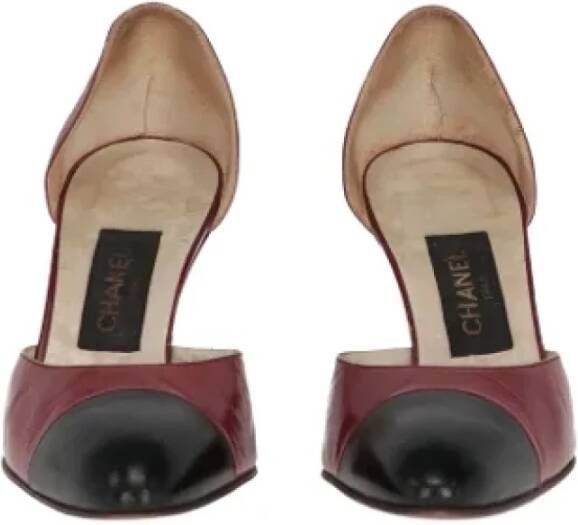 Chanel Vintage Pre-owned Leather sandals Red Dames