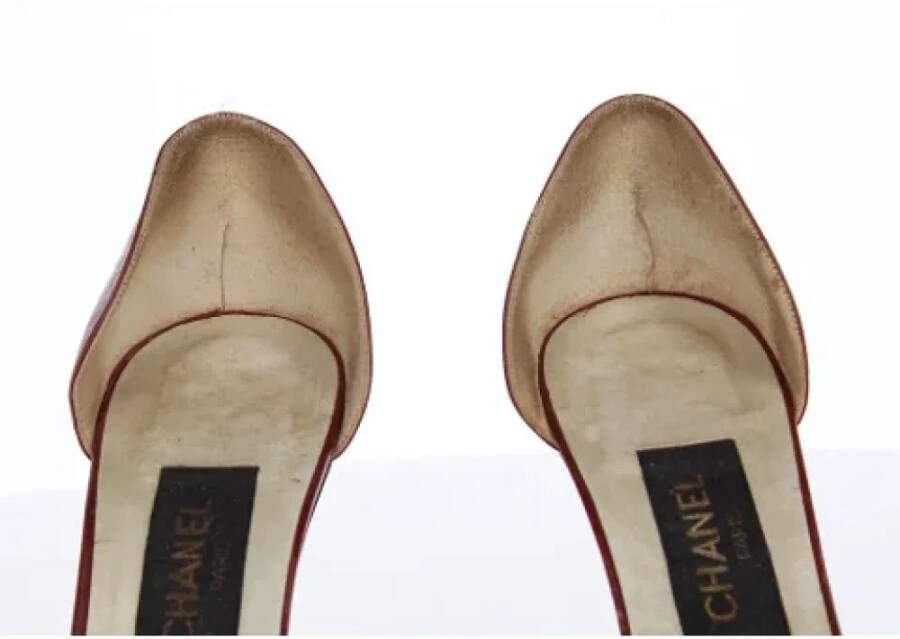 Chanel Vintage Pre-owned Leather sandals Red Dames
