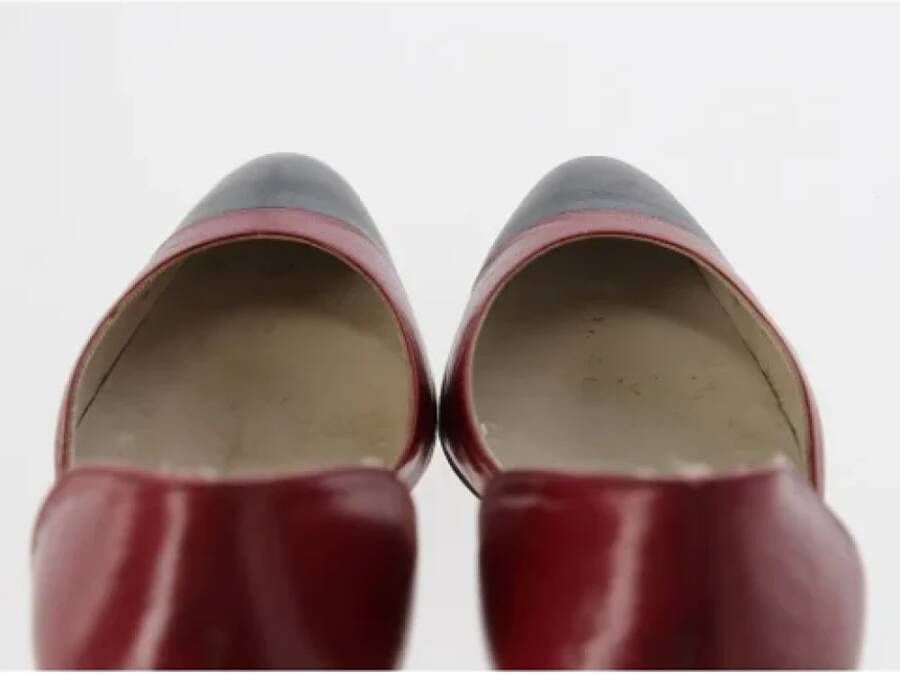 Chanel Vintage Pre-owned Leather sandals Red Dames