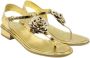 Chanel Vintage Pre-owned Leather sandals Yellow Dames - Thumbnail 4