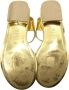 Chanel Vintage Pre-owned Leather sandals Yellow Dames - Thumbnail 6