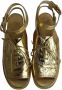 Chanel Vintage Pre-owned Leather sandals Yellow Dames - Thumbnail 5