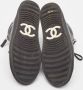 Chanel Vintage Pre-owned Leather sneakers Black Dames - Thumbnail 6