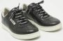 Chanel Vintage Pre-owned Leather sneakers Black Dames - Thumbnail 3