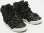 Chanel Vintage Pre-owned Leather sneakers Black Dames - Thumbnail 4