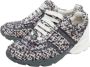 Chanel Vintage Pre-owned Leather sneakers Gray Dames - Thumbnail 3