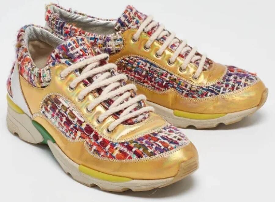Chanel Vintage Pre-owned Leather sneakers Multicolor Dames