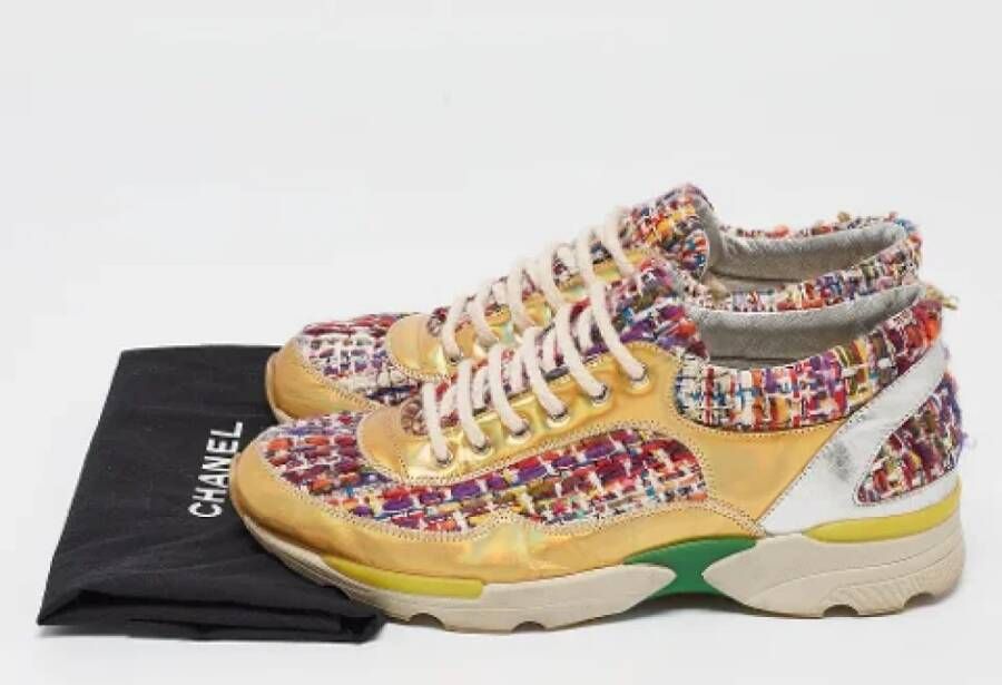 Chanel Vintage Pre-owned Leather sneakers Multicolor Dames