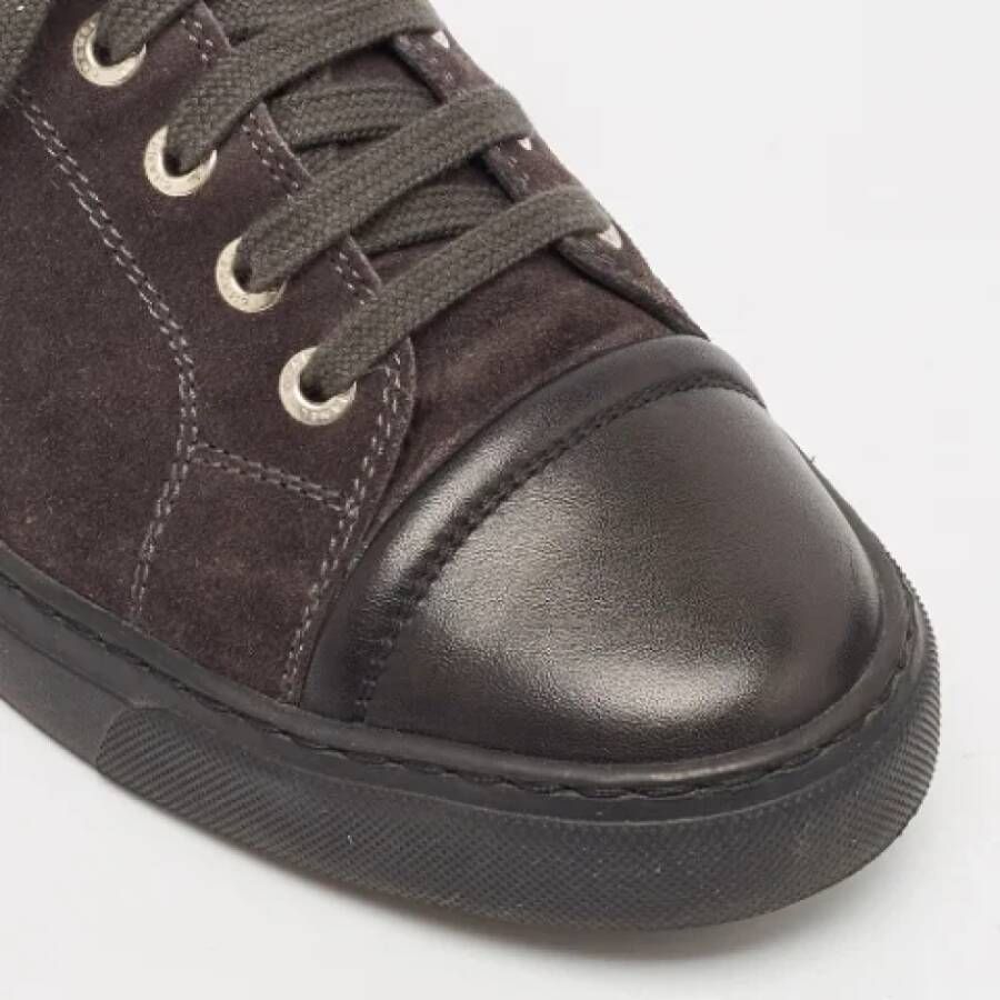 Chanel Vintage Pre-owned Leather sneakers Red Dames