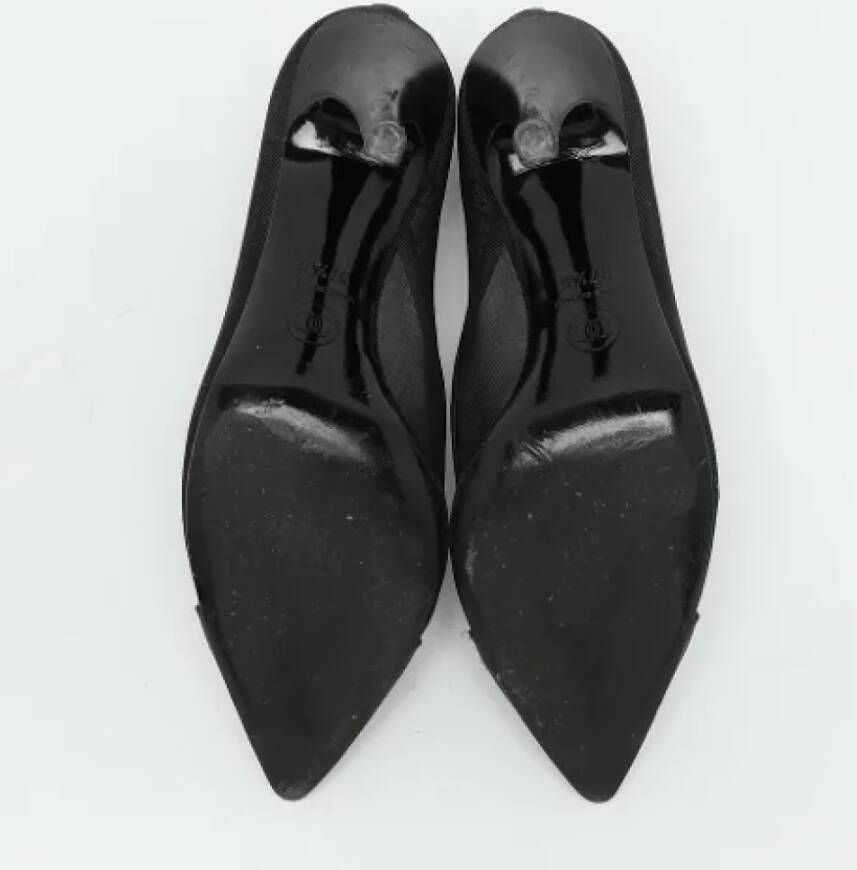 Chanel Vintage Pre-owned Mesh heels Black Dames