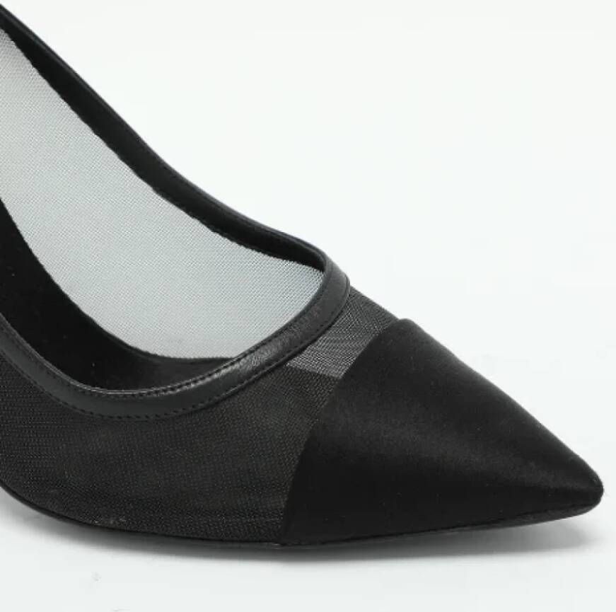 Chanel Vintage Pre-owned Mesh heels Black Dames