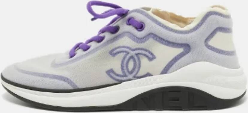 Chanel Vintage Pre-owned Mesh sneakers Purple Dames