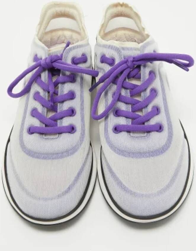 Chanel Vintage Pre-owned Mesh sneakers Purple Dames