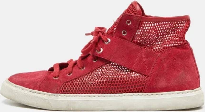 Chanel Vintage Pre-owned Mesh sneakers Red Dames