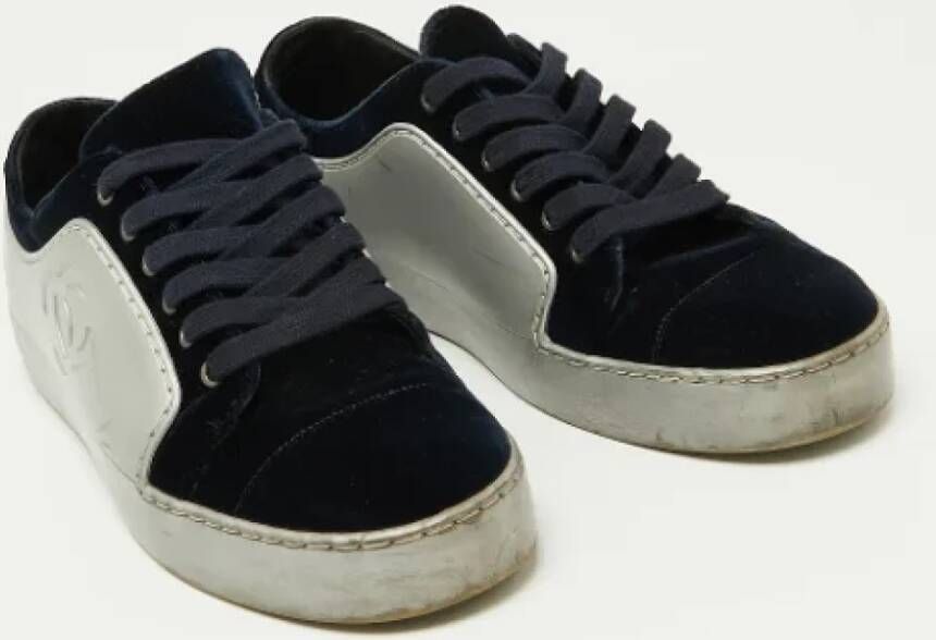 Chanel Vintage Pre-owned Rubber sneakers Gray Dames