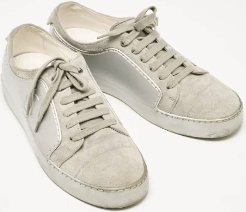 Chanel Vintage Pre-owned Rubber sneakers Gray Dames