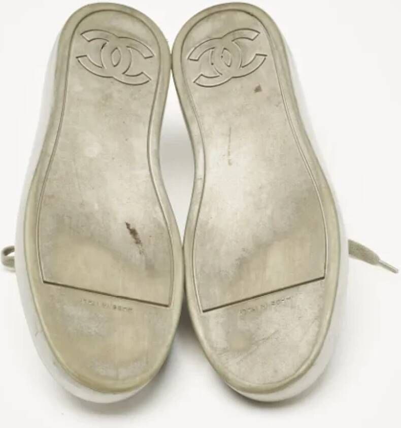 Chanel Vintage Pre-owned Rubber sneakers Gray Dames