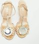 Chanel Vintage Pre-owned Satin sandals Beige Dames - Thumbnail 3