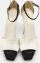 Chanel Vintage Pre-owned Satin sandals White Dames - Thumbnail 3