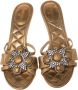 Chanel Vintage Pre-owned Satin sandals Yellow Dames - Thumbnail 2