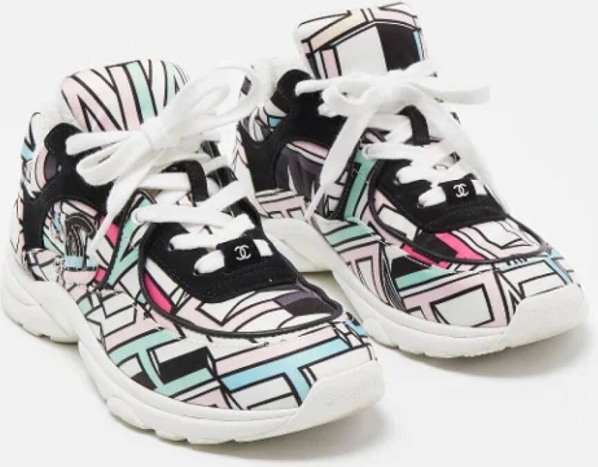 Chanel Vintage Pre-owned Satin sneakers Multicolor Dames