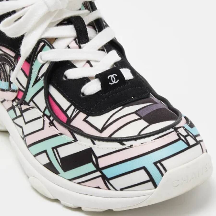 Chanel Vintage Pre-owned Satin sneakers Multicolor Dames
