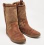 Chanel Vintage Pre-owned Suede boots Brown Dames - Thumbnail 4