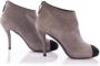 Chanel Vintage Pre-owned Suede boots Gray Dames - Thumbnail 4