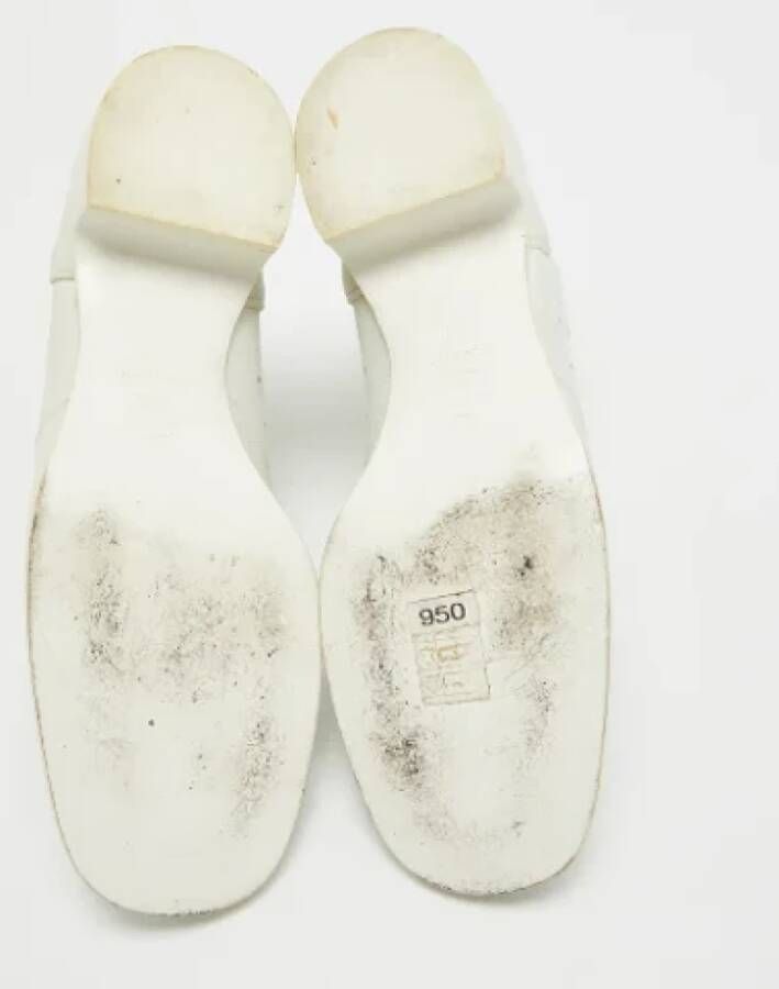 Chanel Vintage Pre-owned Suede boots Gray Dames