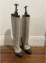 Chanel Vintage Pre-owned Suede boots Gray Dames - Thumbnail 2