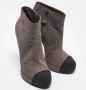 Chanel Vintage Pre-owned Suede boots Gray Dames - Thumbnail 4