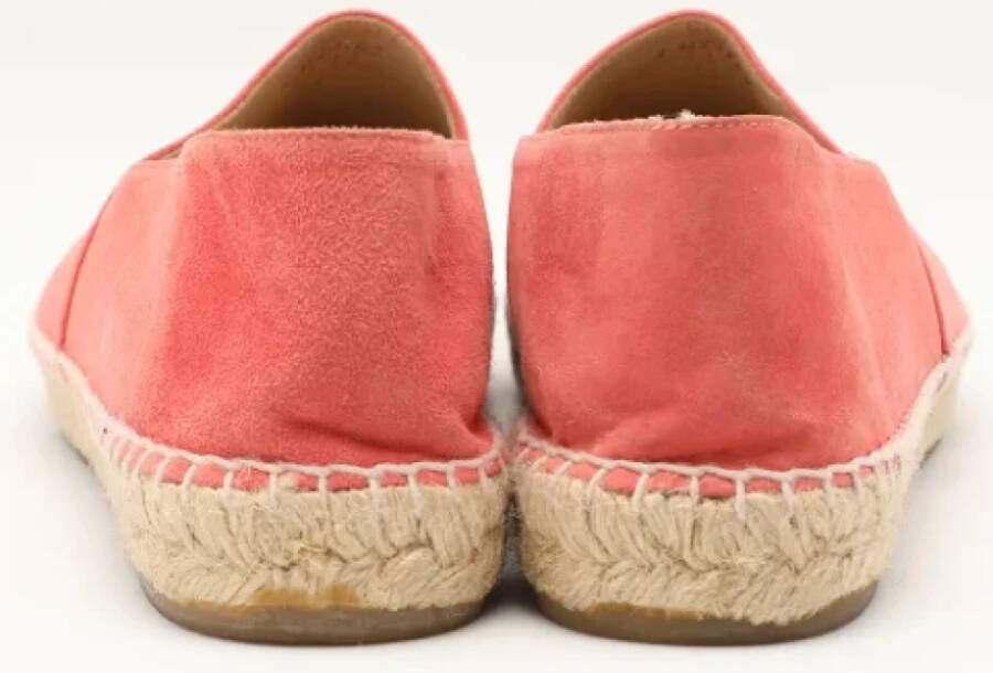 Chanel Vintage Pre-owned Suede flats Pink Dames