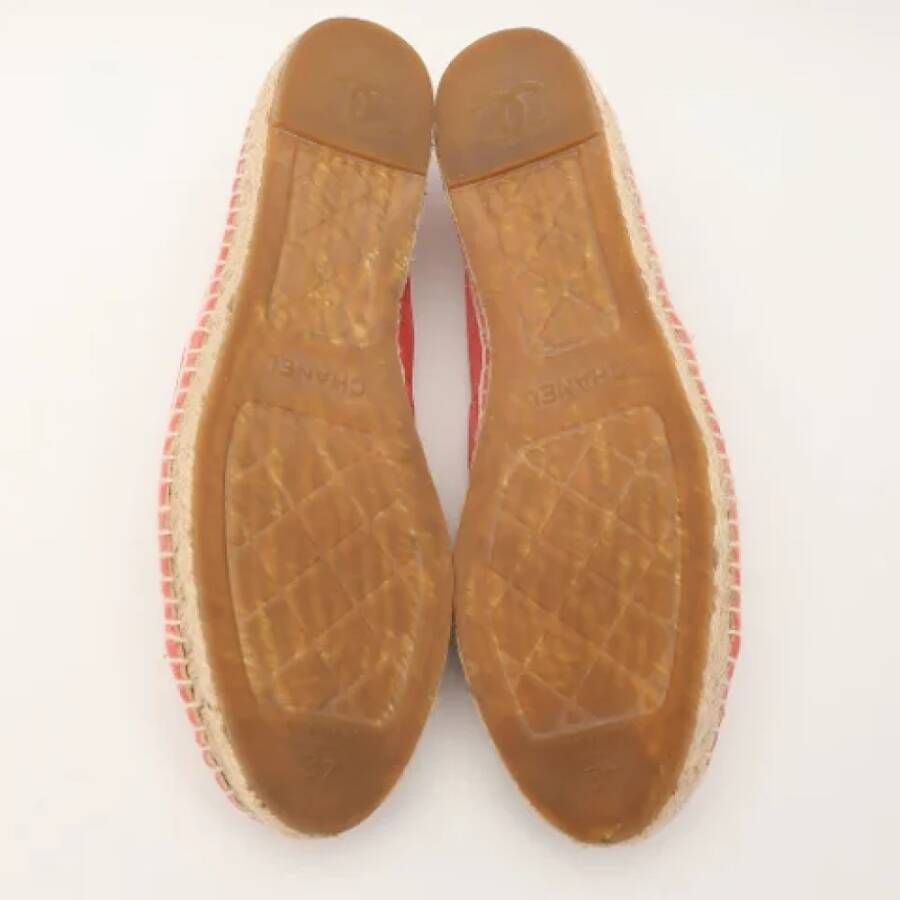 Chanel Vintage Pre-owned Suede flats Pink Dames