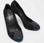 Chanel Vintage Pre-owned Suede heels Black Dames - Thumbnail 3