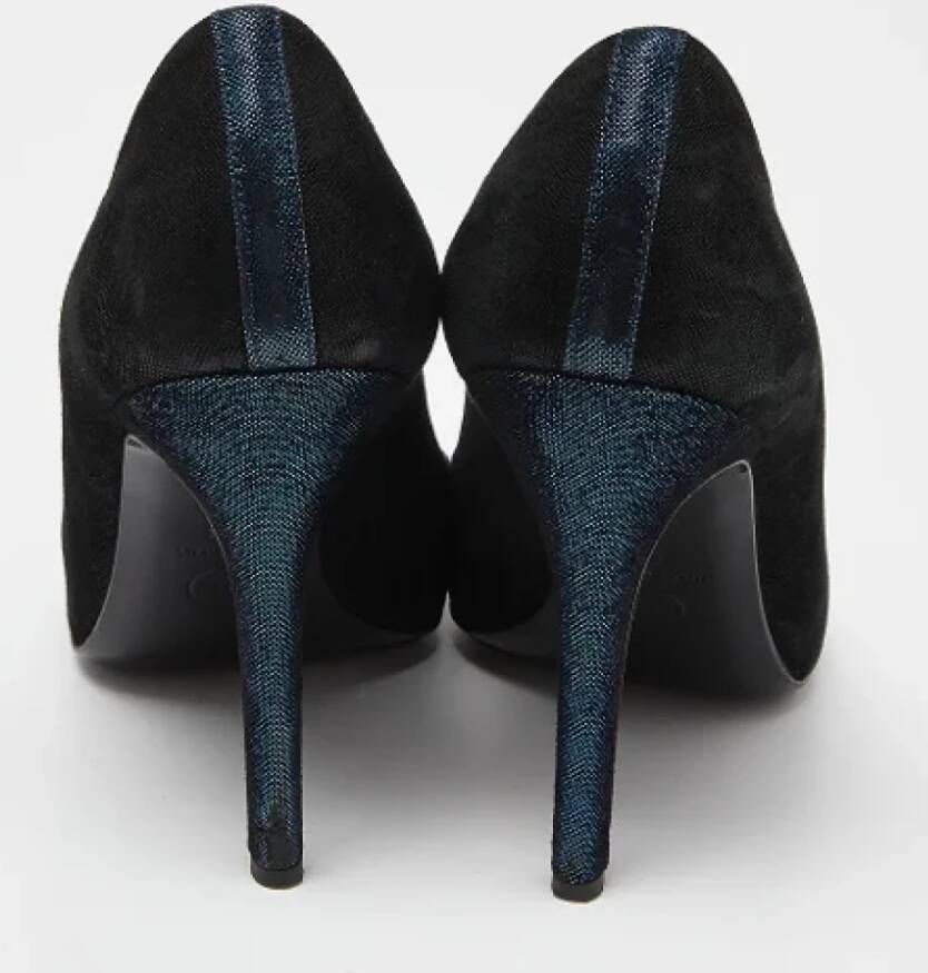Chanel Vintage Pre-owned Suede heels Black Dames