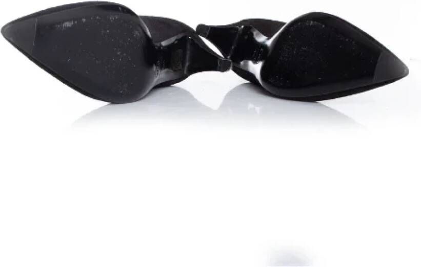 Chanel Vintage Pre-owned Suede heels Black Dames