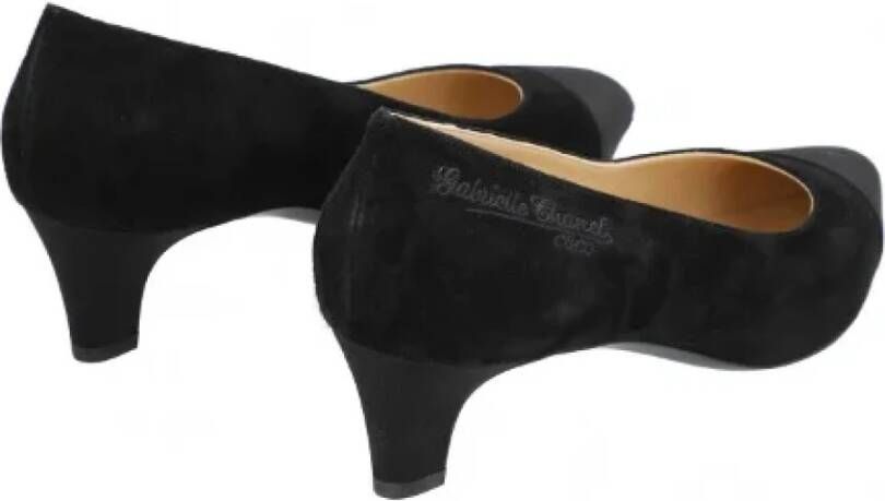 Chanel Vintage Pre-owned Suede heels Black Dames
