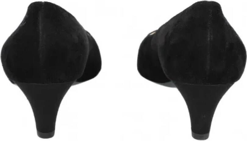 Chanel Vintage Pre-owned Suede heels Black Dames