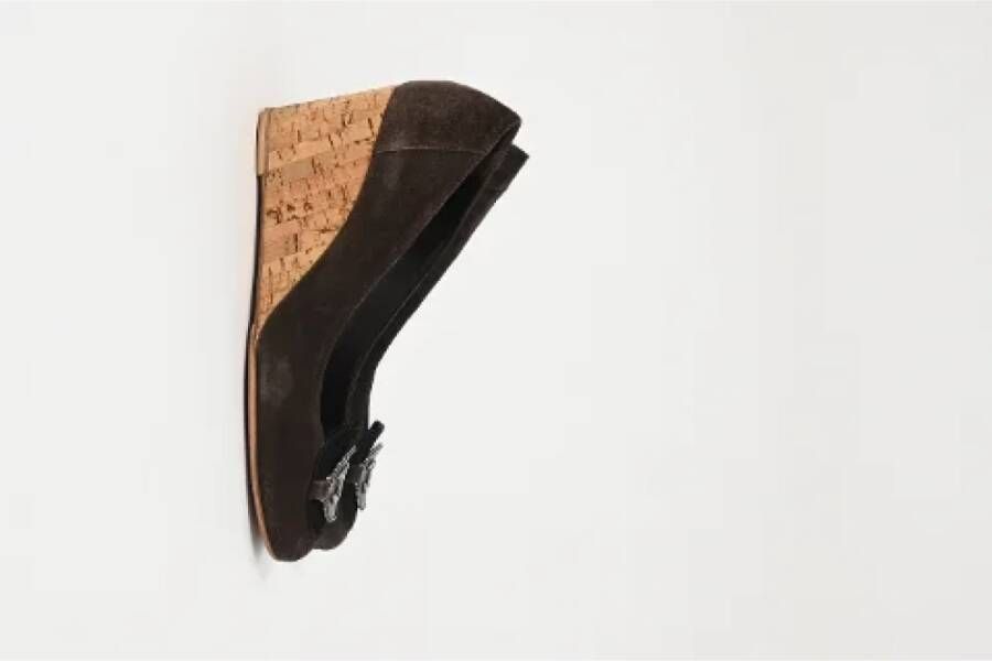 Chanel Vintage Pre-owned Suede heels Brown Dames
