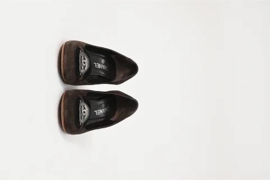Chanel Vintage Pre-owned Suede heels Brown Dames