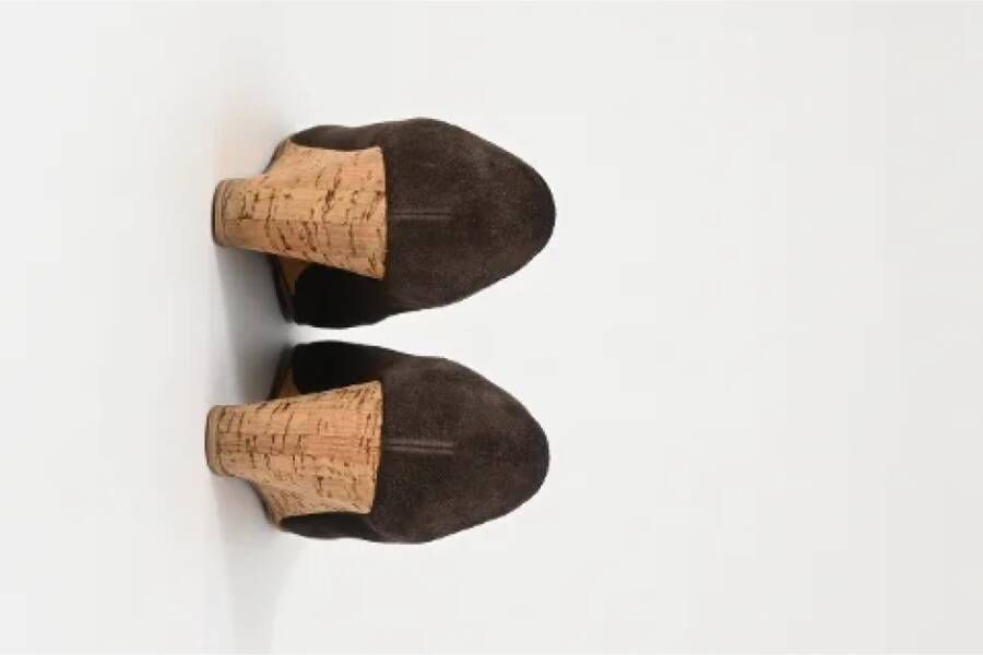 Chanel Vintage Pre-owned Suede heels Brown Dames