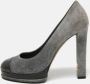 Chanel Vintage Pre-owned Suede heels Gray Dames - Thumbnail 2
