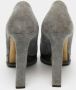 Chanel Vintage Pre-owned Suede heels Gray Dames - Thumbnail 5