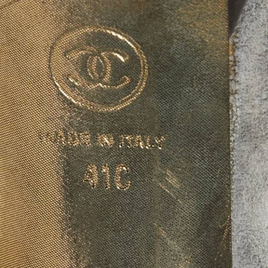 Chanel Vintage Pre-owned Suede heels Gray Dames