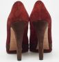 Chanel Vintage Pre-owned Suede heels Red Dames - Thumbnail 4