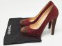Chanel Vintage Pre-owned Suede heels Red Dames - Thumbnail 8