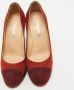 Chanel Vintage Pre-owned Suede heels Red Dames - Thumbnail 3