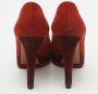 Chanel Vintage Pre-owned Suede heels Red Dames - Thumbnail 5
