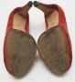 Chanel Vintage Pre-owned Suede heels Red Dames - Thumbnail 6